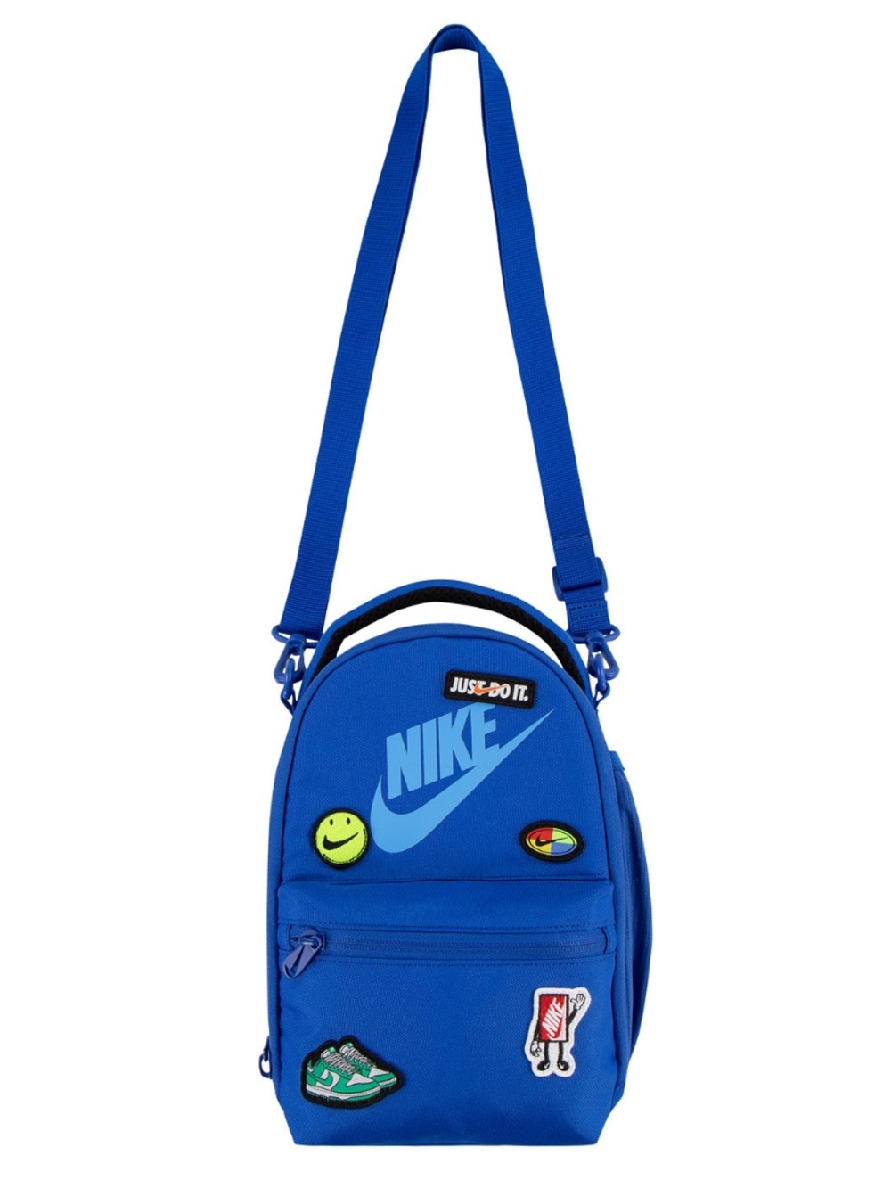Nikes Blue Kids or Adults Mini Crossbody Bag with Patch Accents